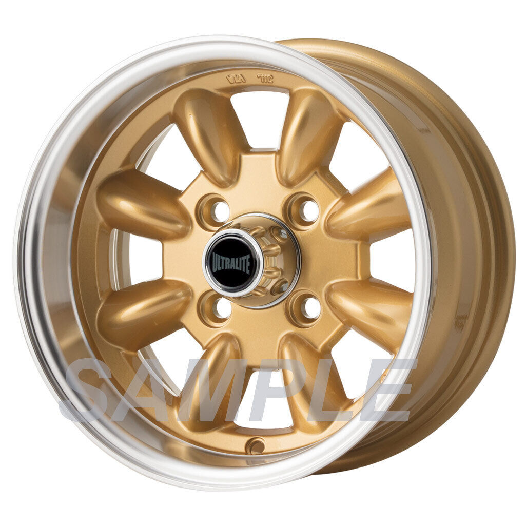 ULTRALITE MINI WHEELS 13X6J - ET10 - 4x101.6 PCD - GOLD POLISHED RIM / SPML2GL-L