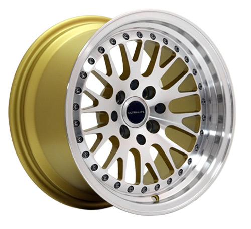 ULTRALITE UL10 16x9 - ET10 - 4x100+114.3 PCD -  GOLD MACHINED FACE / UL10-1690-1GLMF