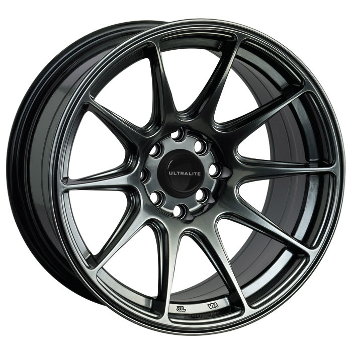 ULTRALITE UL11 -  15 x 8  INCH - ET0 - 100+108 x 4 PCD CHROME BLACK / UL11-1580-1CB