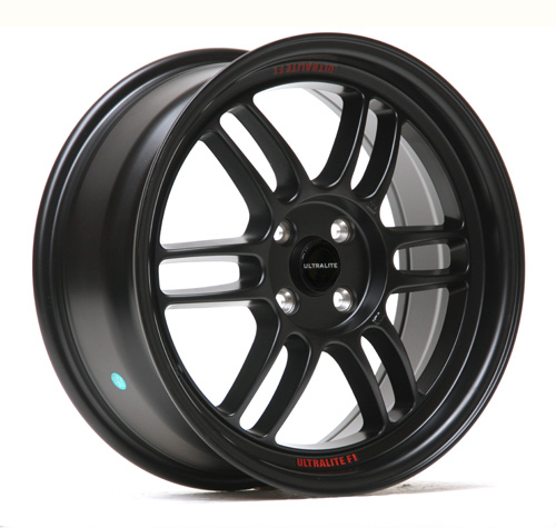 ULTRALITE F1 17x7.5 INCH - ET42 - 4x100 PCD - FLAT MATT BLACK / ULF1-1775-1FB