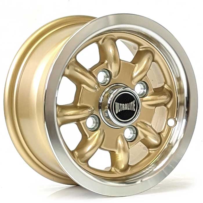 ULTRALITE RALLY  10 x 4.5 INCH  - ET34 101.6 x 4    GOLD POLISHED RIM / ULML6GL