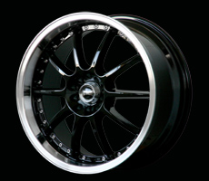 ULTRALITE SPEC 17x7 INCH - ET42 - 4x100+114.3 PCD - BLACK+POLISHED / ULSPE-1770-1BK