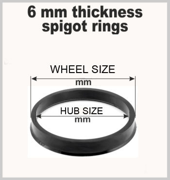 JR-HR741671 / 67.1 MM SPIGOT RING - FITS 74MM WHEELS