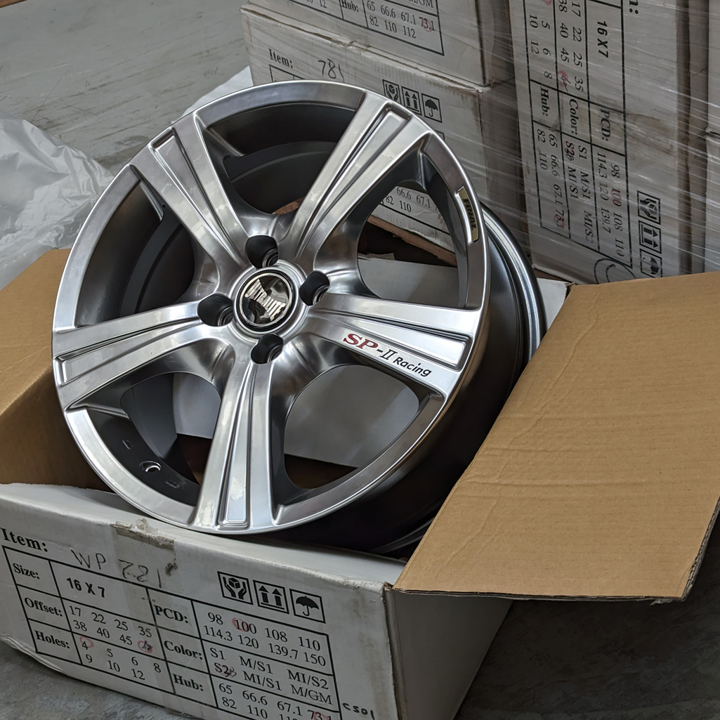ULTRALITE SPII - 16 X 7  ET42 100x4 - CHROME BLACK / WP-772-16-1S